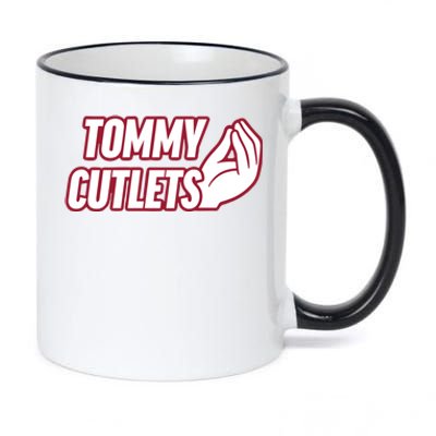 Ny Italian Hand Gesture Tommy Cutlets Football Quarterback 11oz Black Color Changing Mug