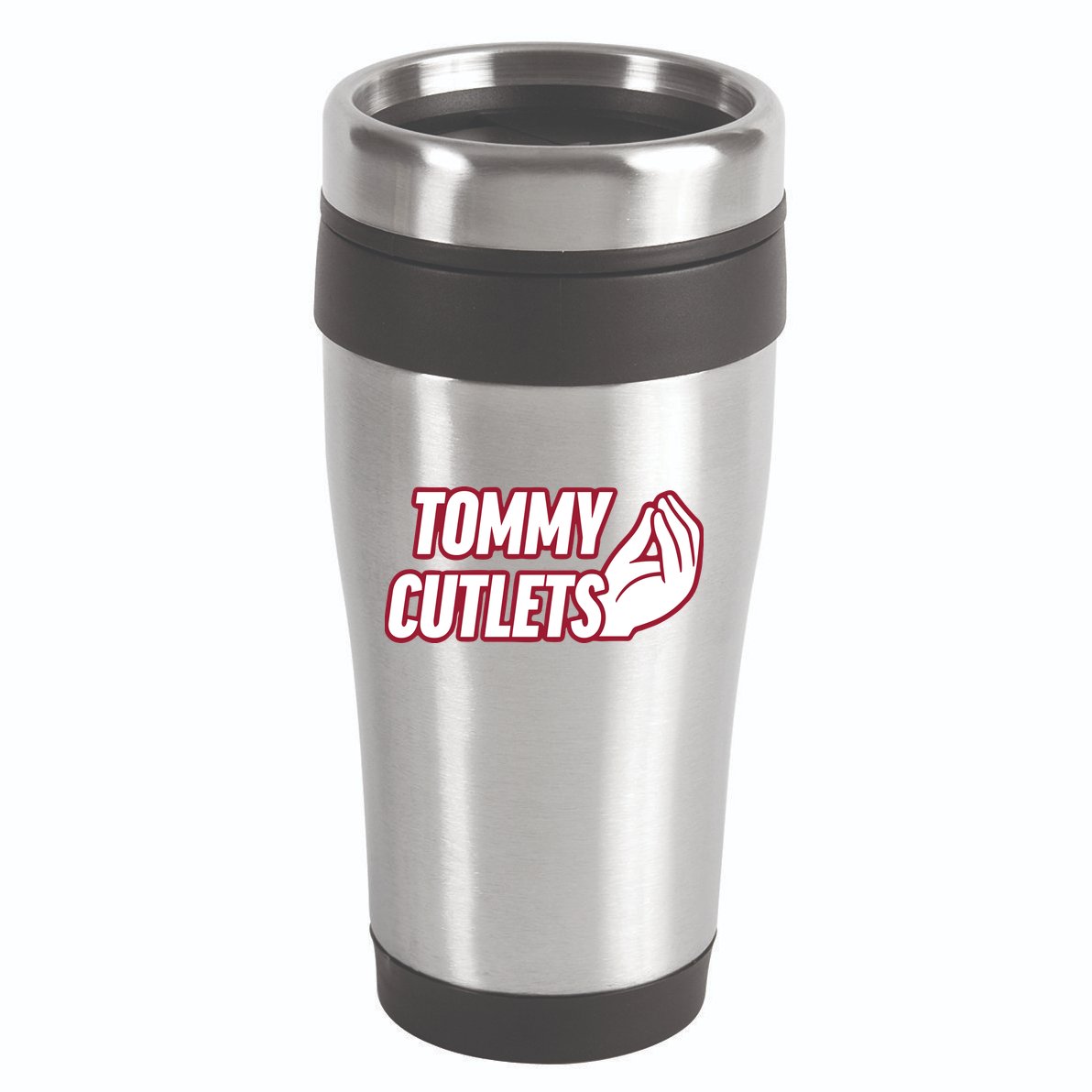 Ny Italian Hand Gesture Tommy Cutlets Football Quarterback 16oz Travel Tumbler