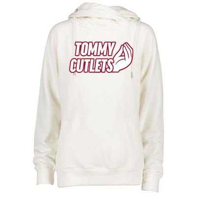 Ny Italian Hand Gesture Tommy Cutlets Football Quarterback Womens Funnel Neck Pullover Hood