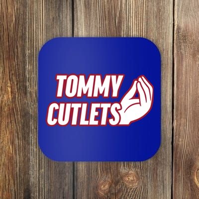 Ny Italian Hand Gesture Tommy Cutlets Football Quarterback Coaster