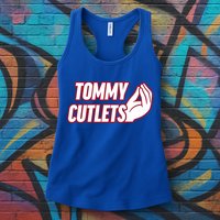 Ny Italian Hand Gesture Tommy Cutlets Football Quarterback Womens Tank Top