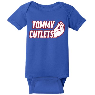 Ny Italian Hand Gesture Tommy Cutlets Football Quarterback Baby Bodysuit