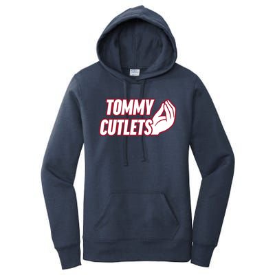 Ny Italian Hand Gesture Tommy Cutlets Football Quarterback Women's Pullover Hoodie