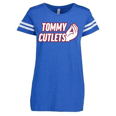 Ny Italian Hand Gesture Tommy Cutlets Football Quarterback Enza Ladies Jersey Football T-Shirt