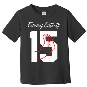 Ny Italian Hand Gesture Tommy_ Cutlets Football Quarterback Trendy Toddler T-Shirt