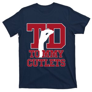 Ny Italian Hand Gesture Football Quarterback T-Shirt