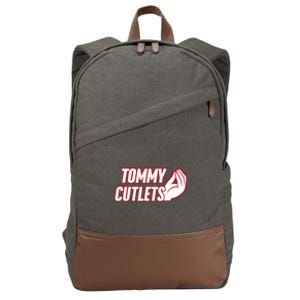 Ny Italian Hand Gesture Tommy Cutlets Football Quarterback Cotton Canvas Backpack