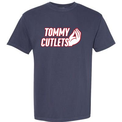 Ny Italian Hand Gesture Tommy Cutlets Football Quarterback Garment-Dyed Heavyweight T-Shirt