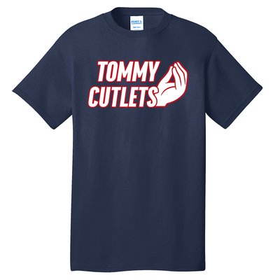 Ny Italian Hand Gesture Tommy Cutlets Football Quarterback Tall T-Shirt