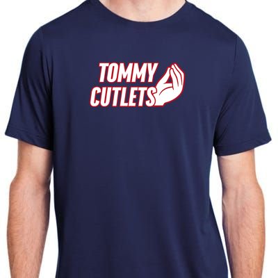 Ny Italian Hand Gesture Tommy Cutlets Football Quarterback Adult ChromaSoft Performance T-Shirt