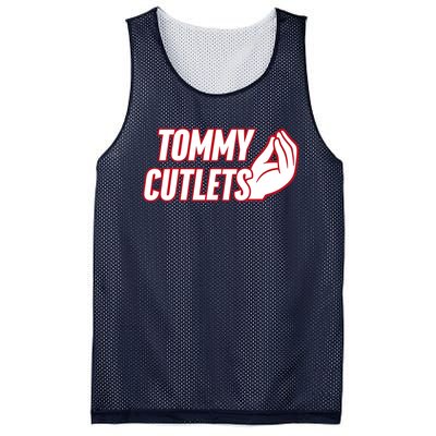 Ny Italian Hand Gesture Tommy Cutlets Football Quarterback Mesh Reversible Basketball Jersey Tank