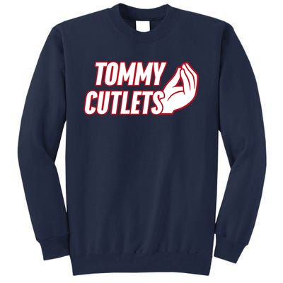 Ny Italian Hand Gesture Tommy Cutlets Football Quarterback Tall Sweatshirt