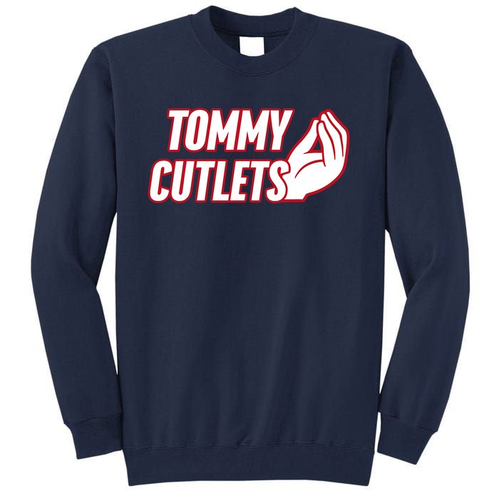 Ny Italian Hand Gesture Tommy Cutlets Football Quarterback Tall Sweatshirt