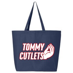 Ny Italian Hand Gesture Tommy Cutlets Football Quarterback 25L Jumbo Tote