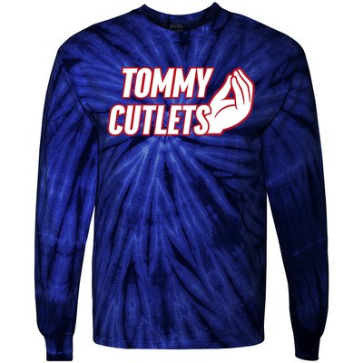 Ny Italian Hand Gesture Tommy Cutlets Football Quarterback Tie-Dye Long Sleeve Shirt