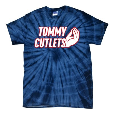 Ny Italian Hand Gesture Tommy Cutlets Football Quarterback Tie-Dye T-Shirt