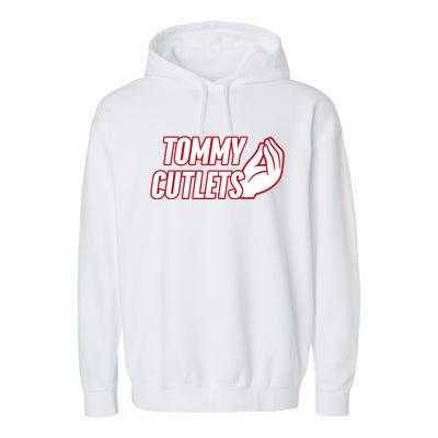 Ny Italian Hand Gesture Tommy Cutlets Football Quarterback Garment-Dyed Fleece Hoodie