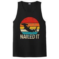 Nailed It Hammerhead Shark Vintage Funny Fishing Gift PosiCharge Competitor Tank