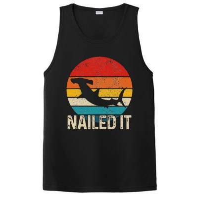 Nailed It Hammerhead Shark Vintage Funny Fishing Gift PosiCharge Competitor Tank