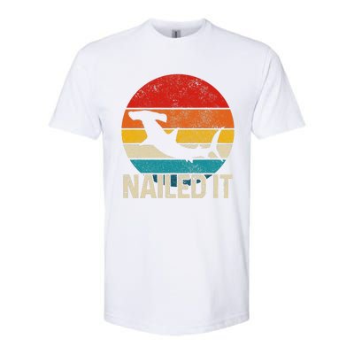 Nailed It Hammerhead Shark Vintage Funny Fishing Gift Softstyle CVC T-Shirt