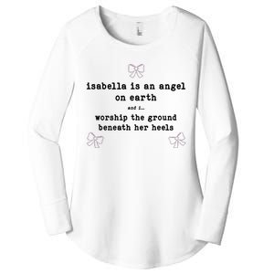 Nostalgia Isabella Is An Angel On Earth Women's Perfect Tri Tunic Long Sleeve Shirt