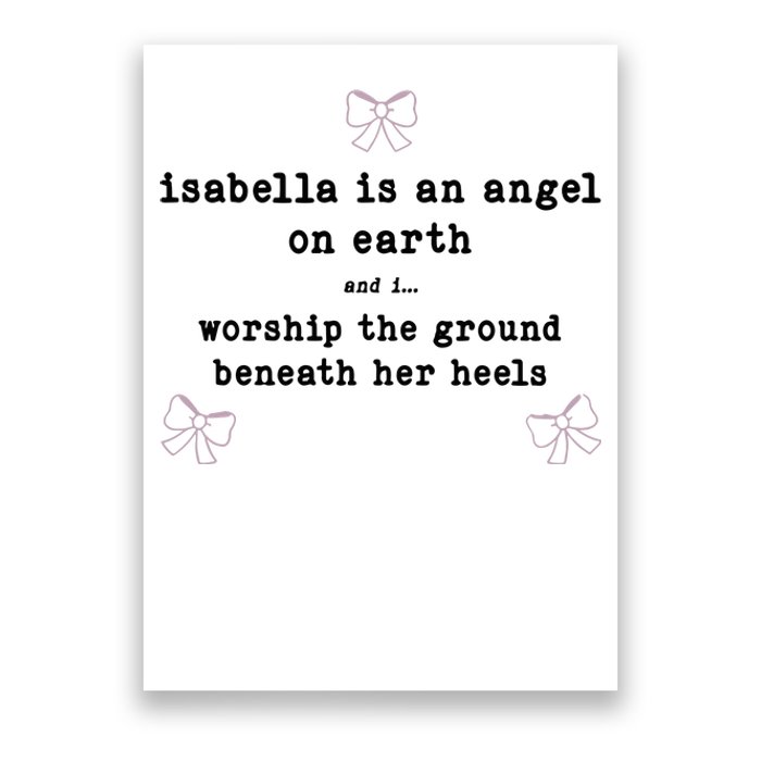 Nostalgia Isabella Is An Angel On Earth Poster