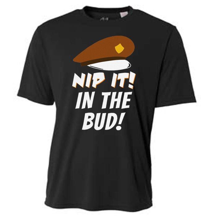 Nip It In The Bud Funny Cooling Performance Crew T-Shirt