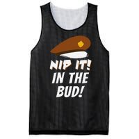 Nip It In The Bud Funny Mesh Reversible Basketball Jersey Tank