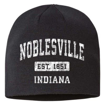 Noblesville Indiana In Vintage Established Sports Sustainable Beanie
