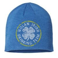 Nolan Irish Ing Team Family Surname St Patricks Gift Sustainable Beanie