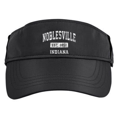 Noblesville Indiana In Vintage Established Sports Adult Drive Performance Visor