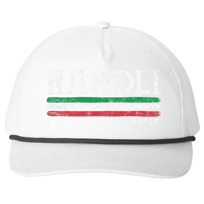 Naples Italy Italian Flag Souvenirs Gift Napoli Snapback Five-Panel Rope Hat