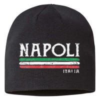 Naples Italy Italian Flag Souvenirs Gift Napoli Sustainable Beanie