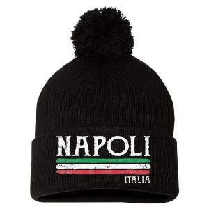 Naples Italy Italian Flag Souvenirs Gift Napoli Pom Pom 12in Knit Beanie