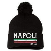 Naples Italy Italian Flag Souvenirs Gift Napoli Pom Pom 12in Knit Beanie