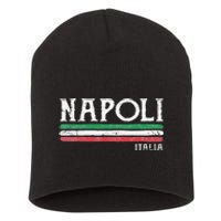 Naples Italy Italian Flag Souvenirs Gift Napoli Short Acrylic Beanie