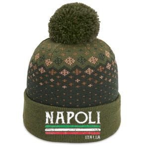 Naples Italy Italian Flag Souvenirs Gift Napoli The Baniff Cuffed Pom Beanie