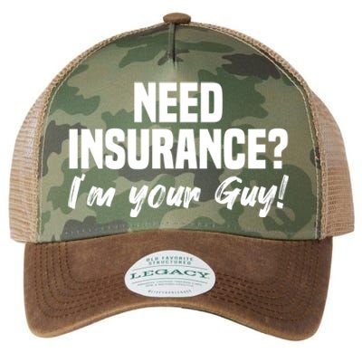 Need Insurance I'm Your Guy Insurance Broker Insurance Agent Meaningful Gift Legacy Tie Dye Trucker Hat