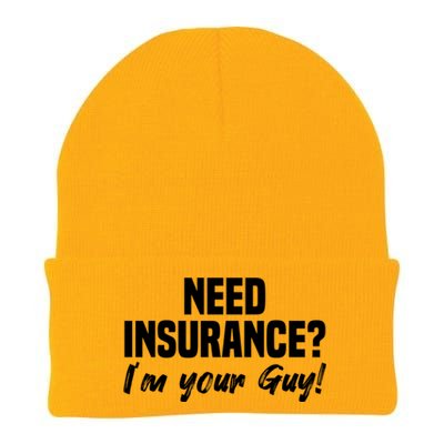 Need Insurance I'm Your Guy Insurance Broker Insurance Agent Meaningful Gift Knit Cap Winter Beanie