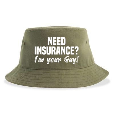 Need Insurance I'm Your Guy Insurance Broker Insurance Agent Meaningful Gift Sustainable Bucket Hat