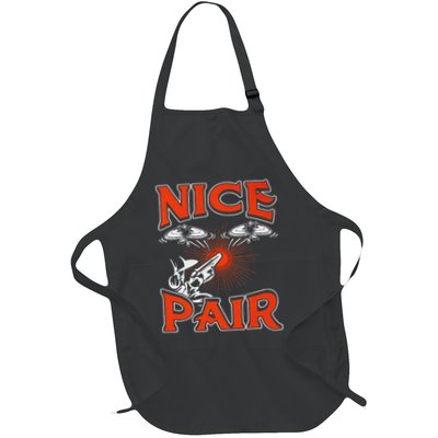 Nigeria, It's In My Dna Nigerian Flag Distressed Full-Length Apron With Pockets