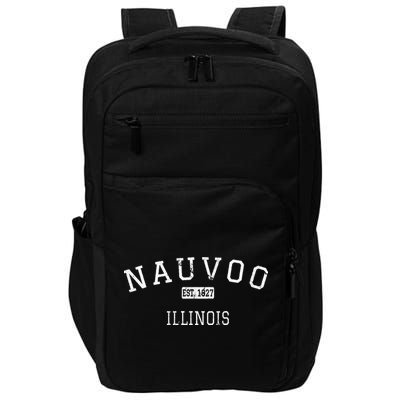 Nauvoo Illinois IL Vintage Impact Tech Backpack
