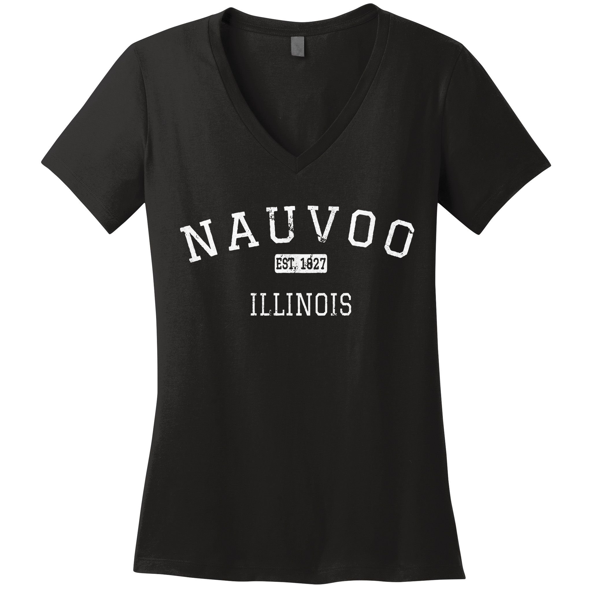Nauvoo Illinois IL Vintage Women's V-Neck T-Shirt