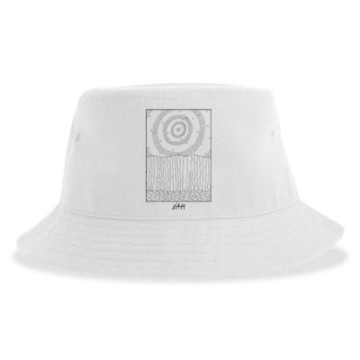 Nattbild Iceberg Ice Wall Polar Lights Antarctica Arctic Sustainable Bucket Hat