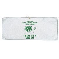 Not In Jail Good Day Retro Large Microfiber Waffle Golf Towel