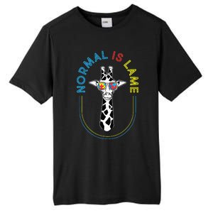 Normal Is Lame - Giraffe Autistic Puzzle Autism Awareness Tall Fusion ChromaSoft Performance T-Shirt