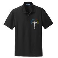 Normal Is Lame - Giraffe Autistic Puzzle Autism Awareness Dry Zone Grid Polo