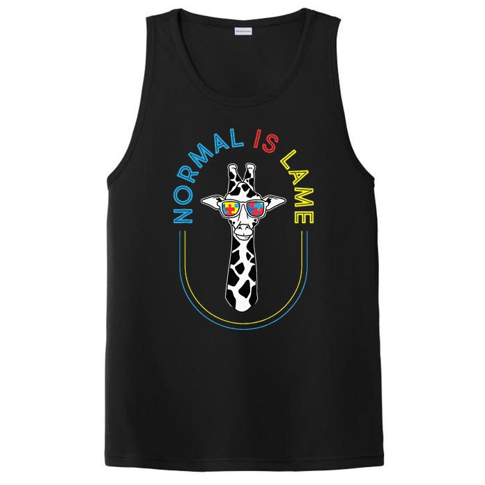 Normal Is Lame - Giraffe Autistic Puzzle Autism Awareness PosiCharge Competitor Tank