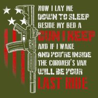 Now I Lay Me Down to Sleep Beside My Bed a Gun Lover Mousepad