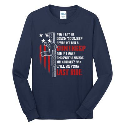 Now I Lay Me Down to Sleep Beside My Bed a Gun Lover Tall Long Sleeve T-Shirt